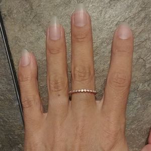 Zales Rose Gold Diamond Stackable Band